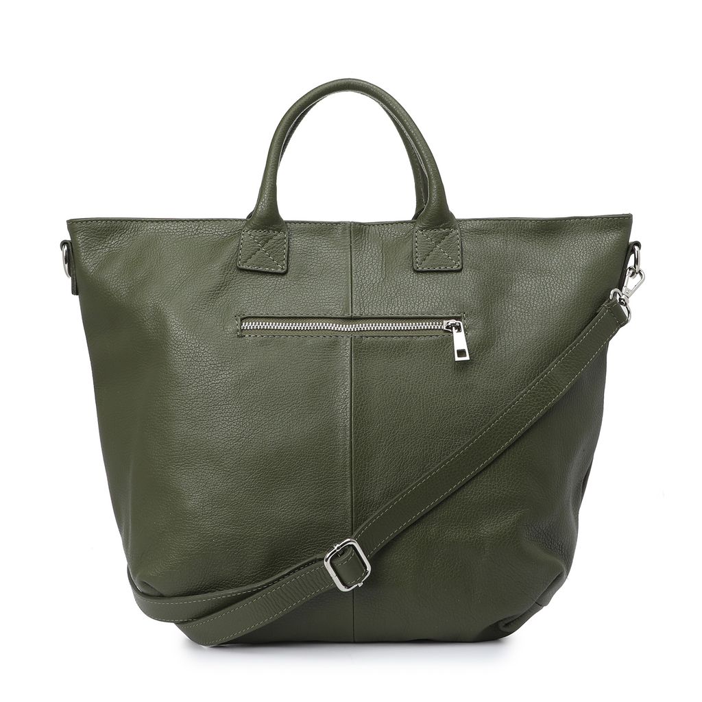 Женская сумка с ручками DIVAS BAG Артикул 2585804, бежево-зеленый  фото 3