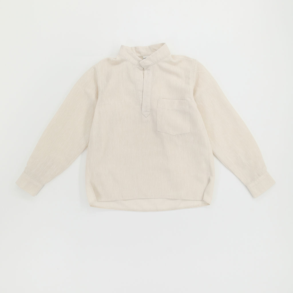 Рубашка в полоску Лен, черная - Inzibe фото 40