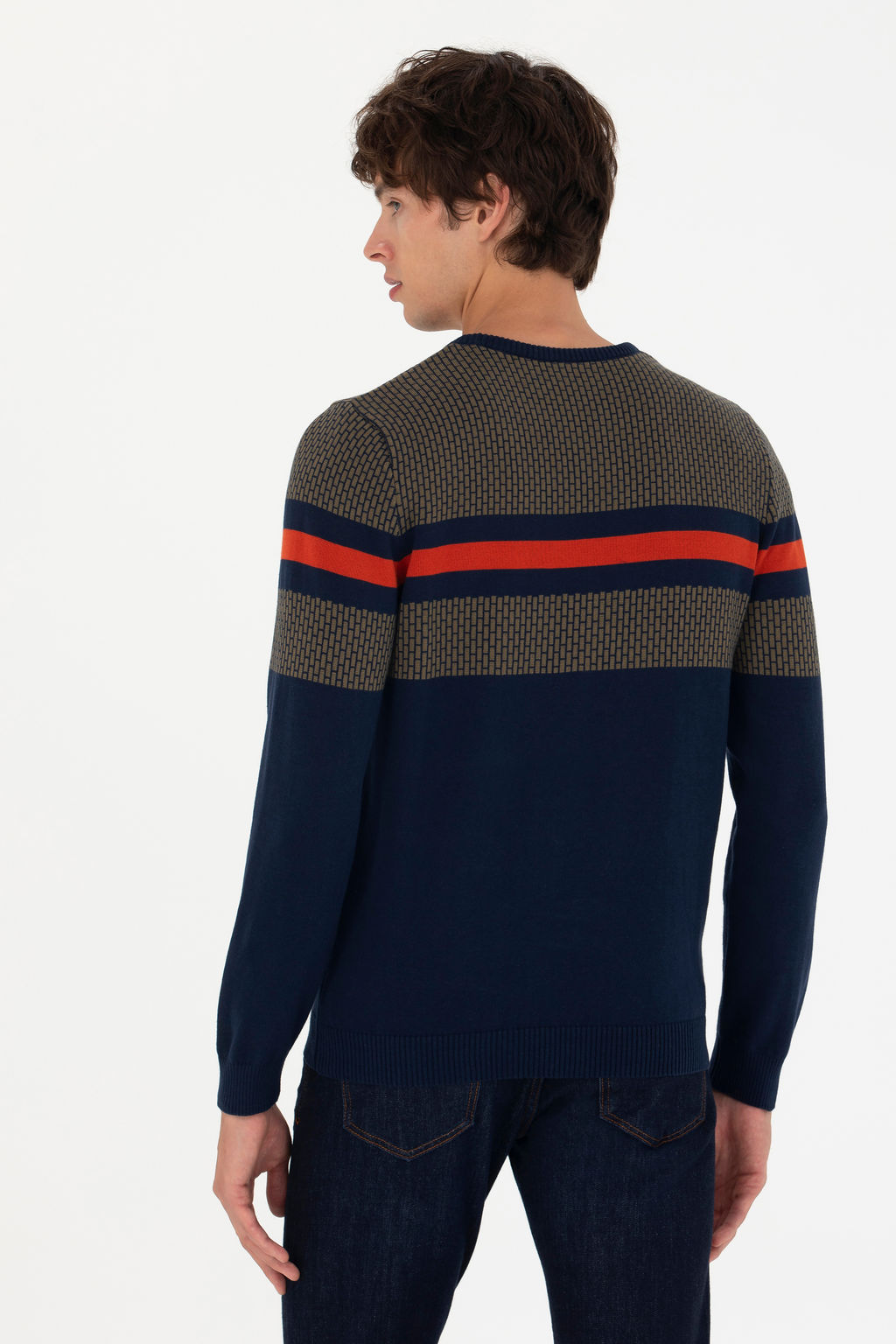 U. S. Polo Assn / Мужской темно-синий свитер - U.s. polo assn фото 19