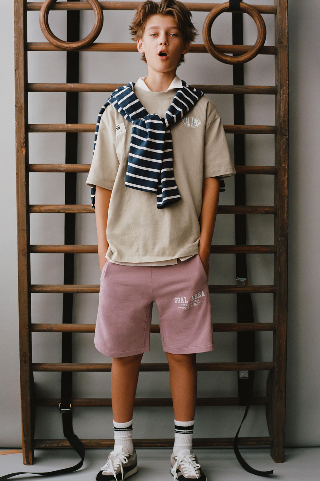 JOGGING T-SHIRT WITH LABEL - Zara фото 5