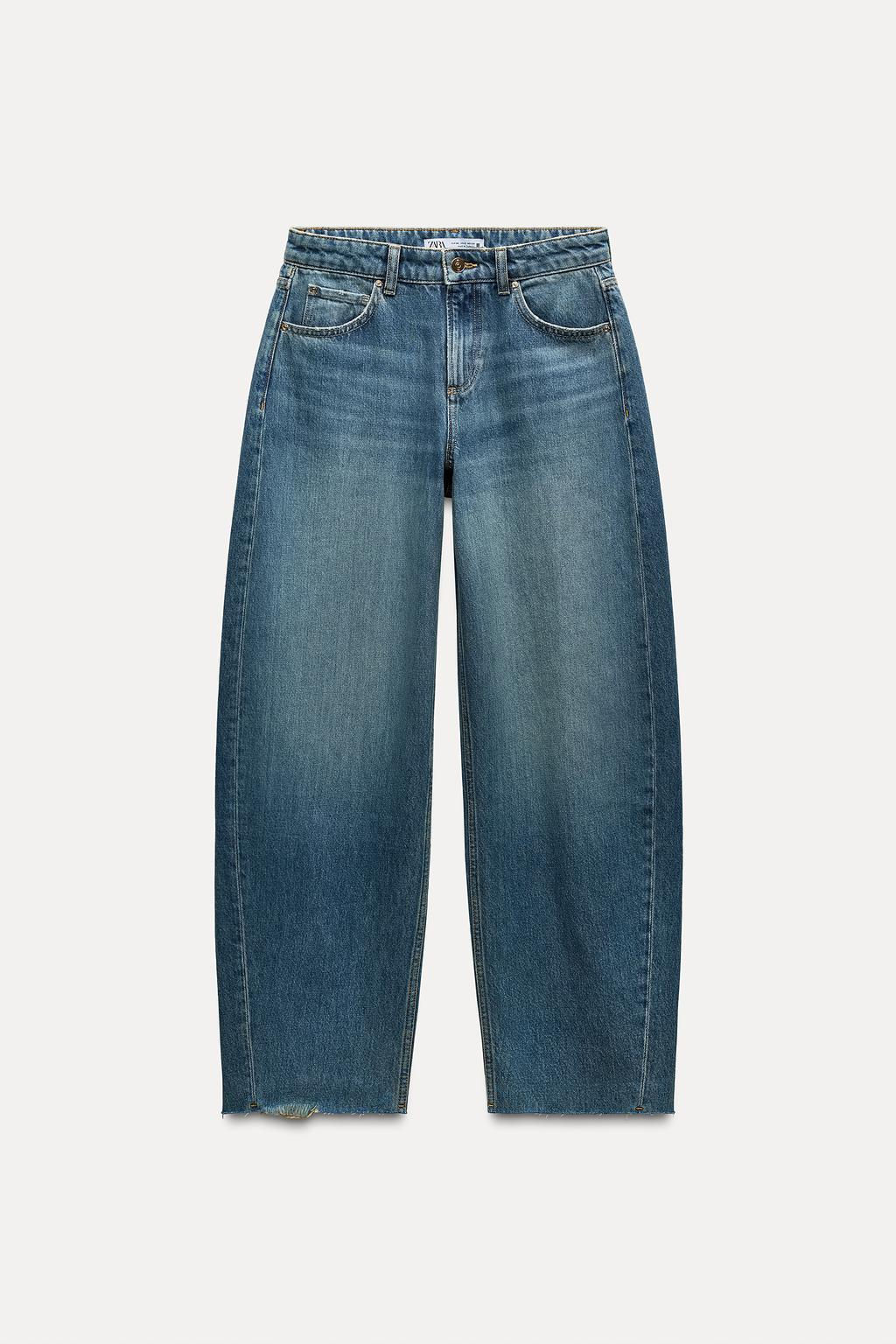 Z1975 LOW-WAIST BALLOON-FIT JEANS - Zara фото 3