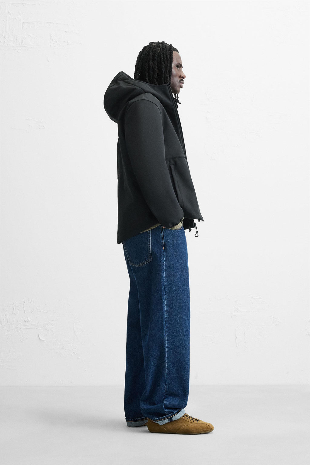 TECHNICAL FLEECE MIX JACKET - Zara фото 4