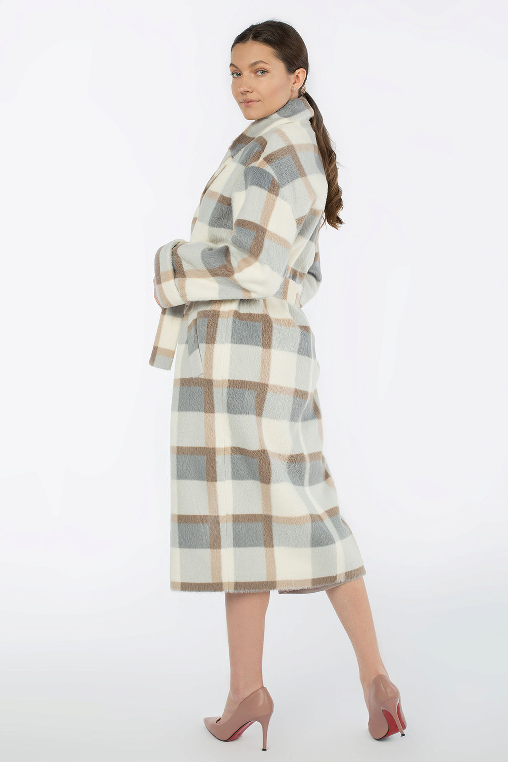 Пальто женское демисезонное (пояс) - El podio фото 5