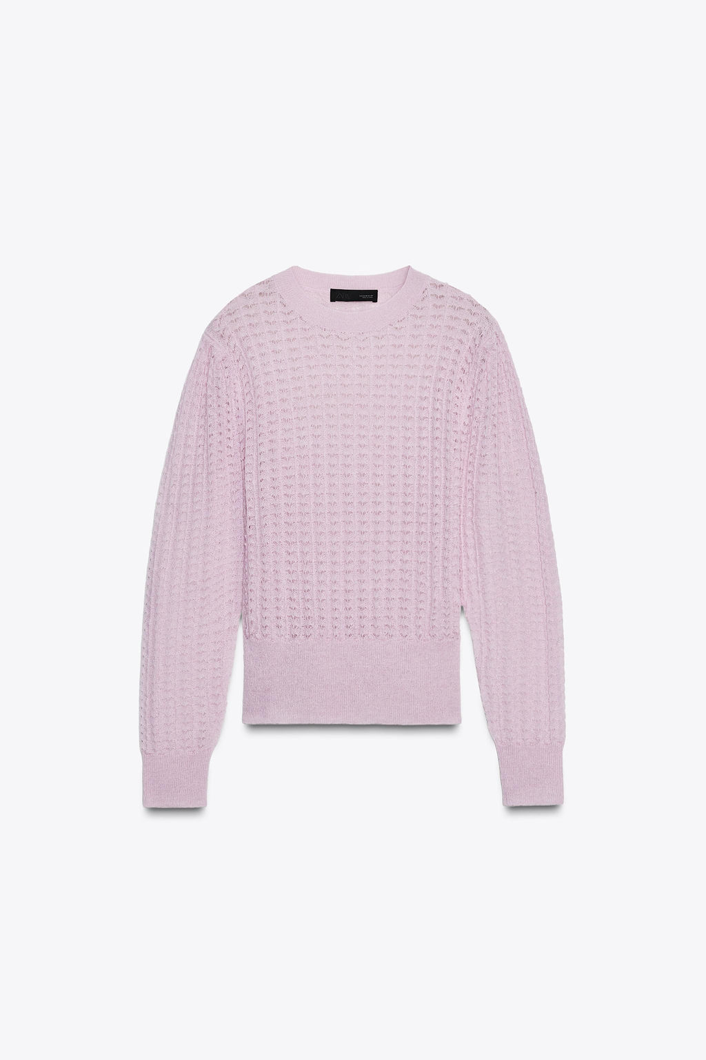 POINTELLE KNIT WOOL AND ALPACA SWEATER - Zara фото 5