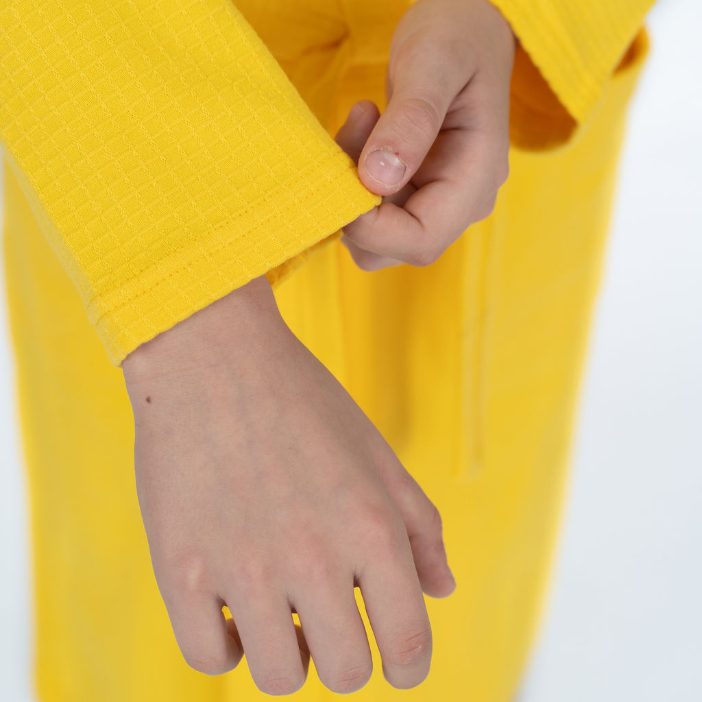 Халат детский вафельный желтый - Утенок фото 11