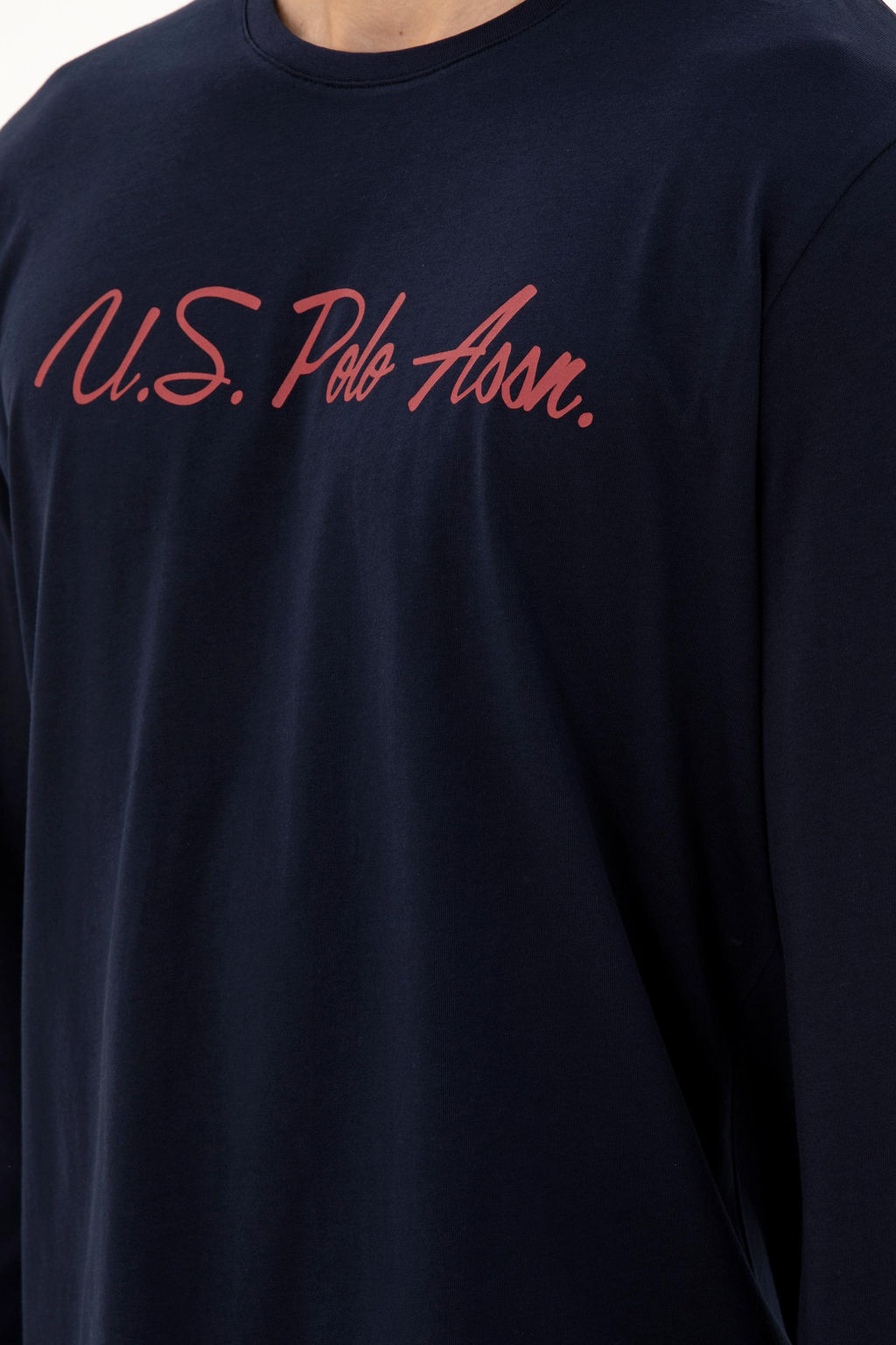 Мужской темно-синий пижамный комплект Неожиданная скидка в корзине - U.s. polo assn фото 6