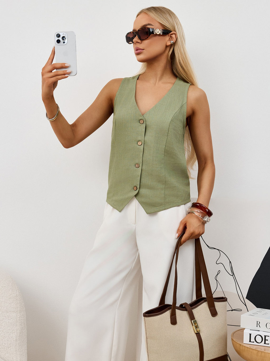 Жилет Аманти-1 из льна с вискозой - Виотекс фото 28