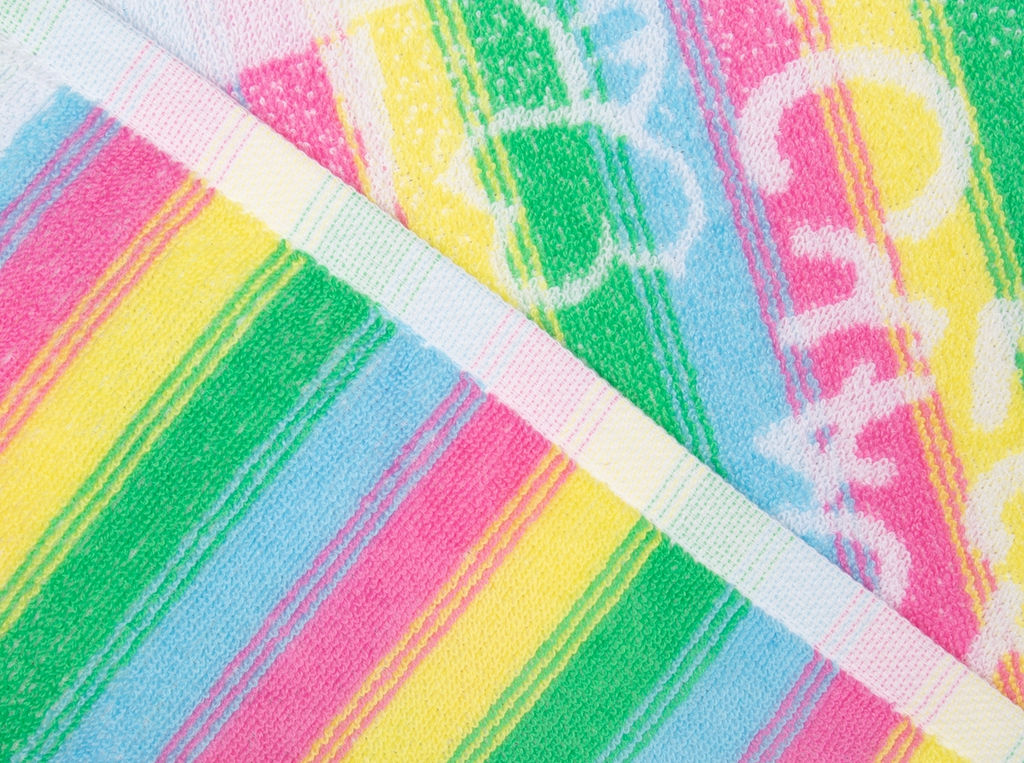 Полотенце махровое 6с104.411ж1 Счастье есть(св.радужка) 67х40см