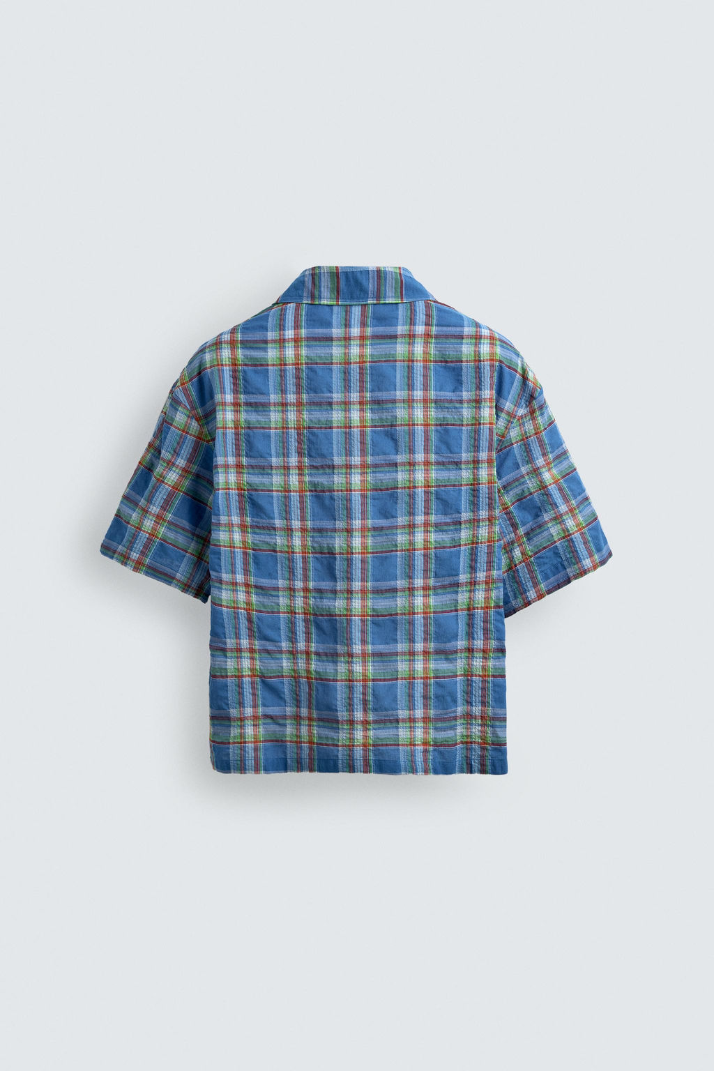 CAMISA RELAXED FIT CUADROS / Azul medio - Zara фото 9