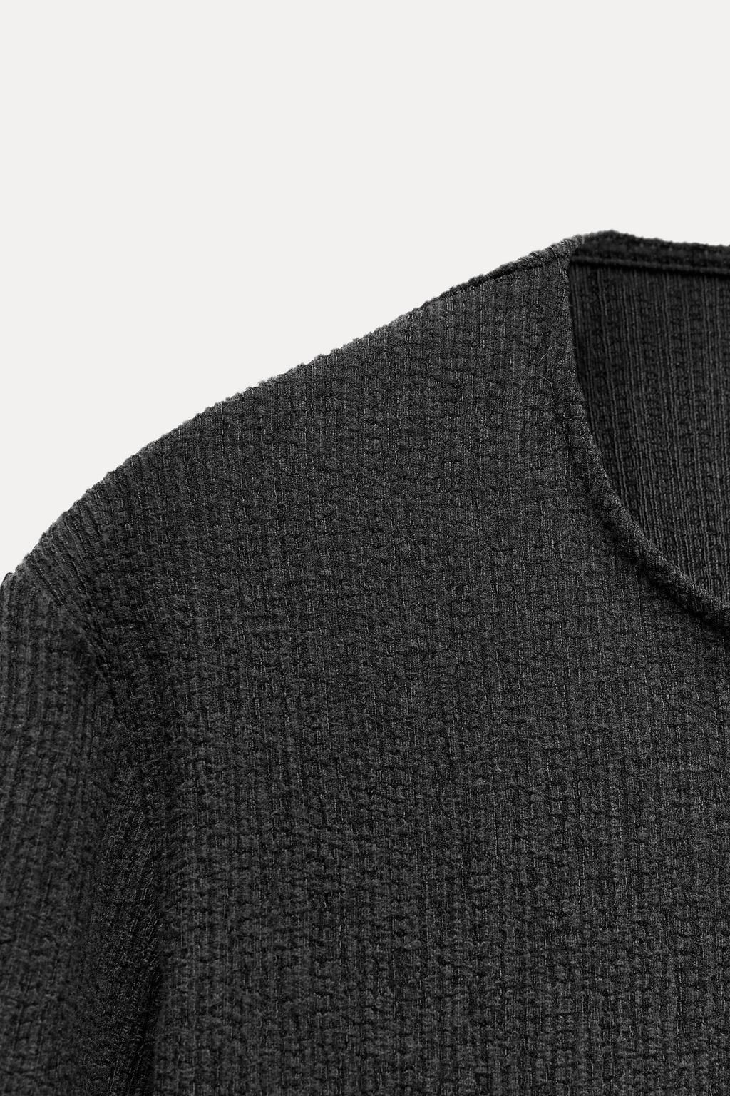 TEXTURED TOP WITH BOW - Zara фото 21