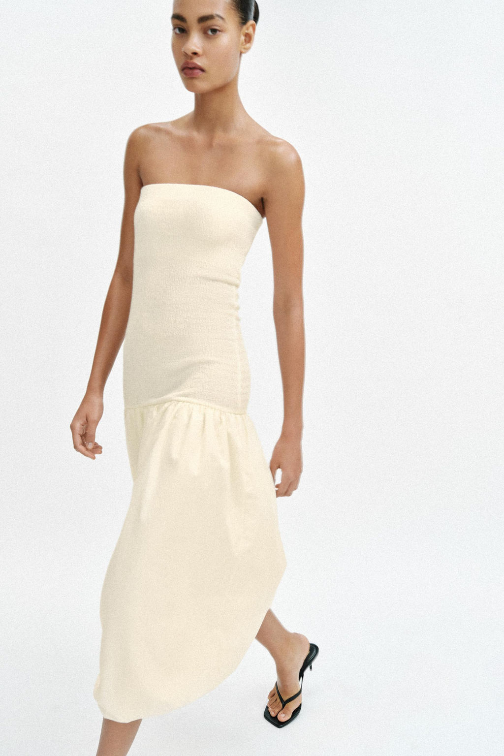 VESTIDO PALABRA DE HONOR COMBINADO - Zara фото 2