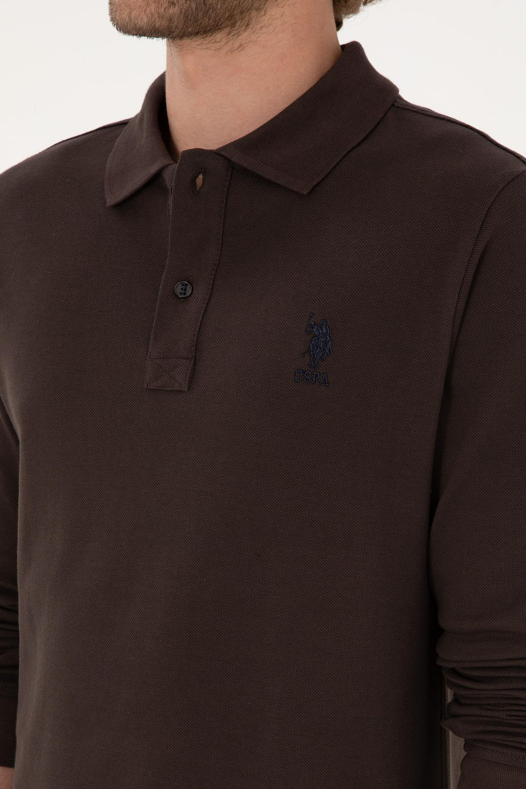 Erkek Koyu Kahverengi Basic Sweatshirt Sepette S_rpriz _ndirim - U.s. polo assn фото 7