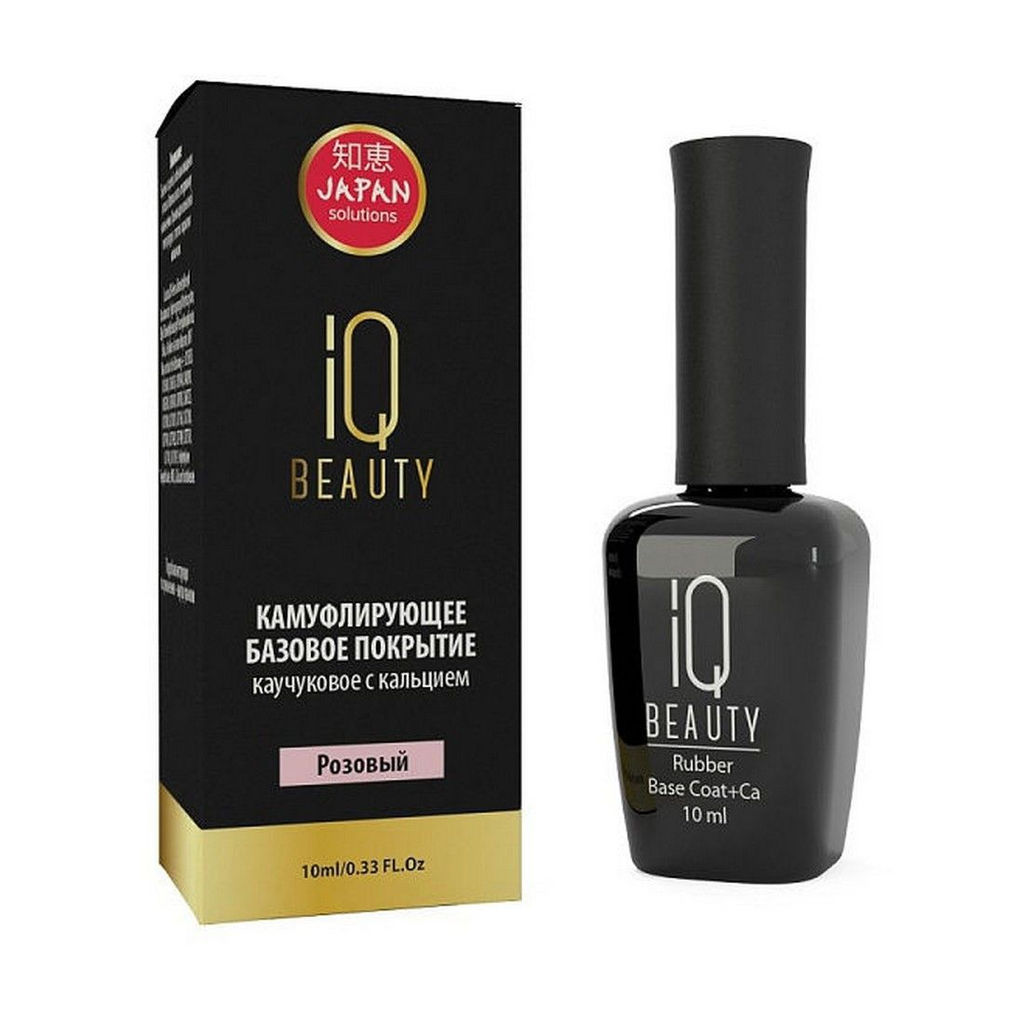 IQ Beauty Каучуковое базовое покрытие с кальцием, розовый, 10 мл  фото 2