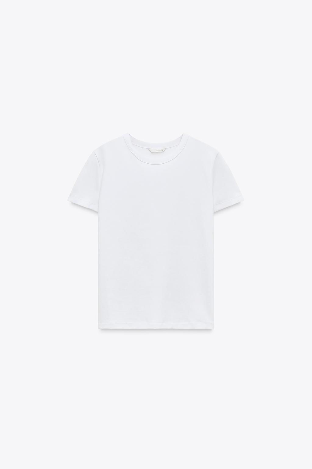 SHORT SLEEVE INTERLOCK T-SHIRT - Zara фото 21