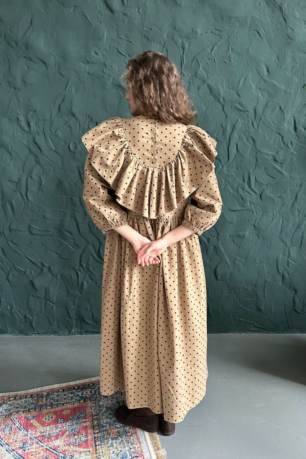 Платье женское STREET074/05/Песочный, черный