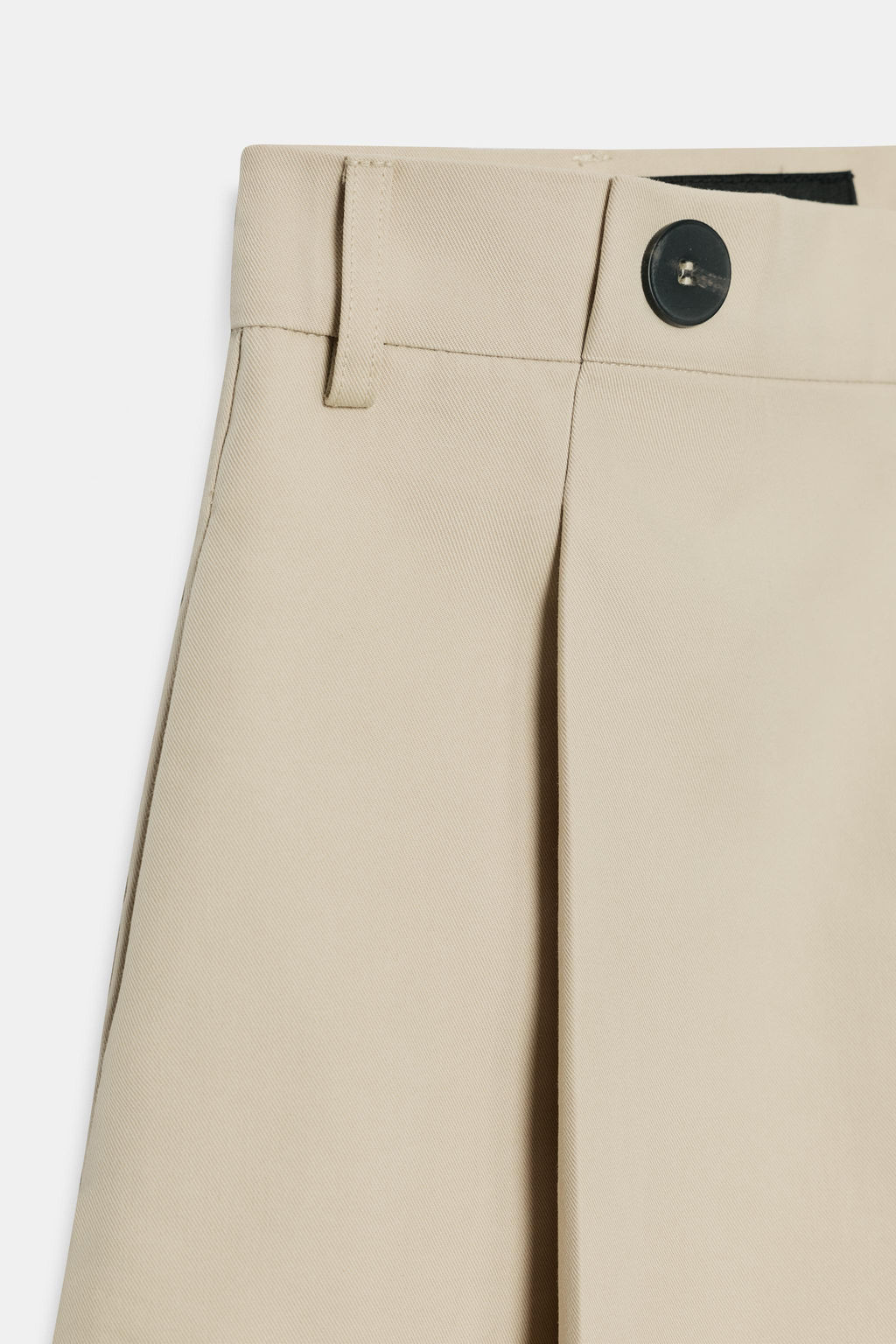 SHORTS PLIEGUES BOTONES / Beige - Zara фото 2