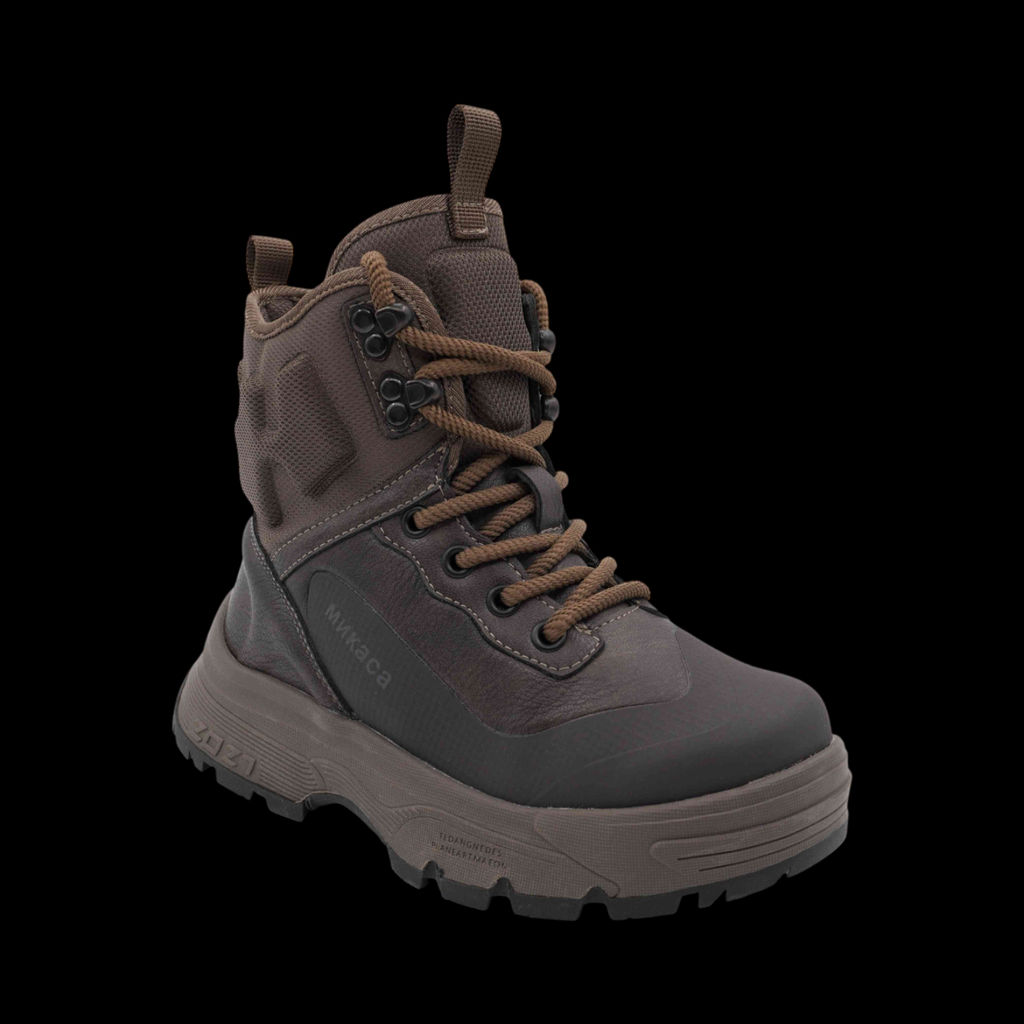 Ботинки на меху ХМ1131-3-2 коричневые