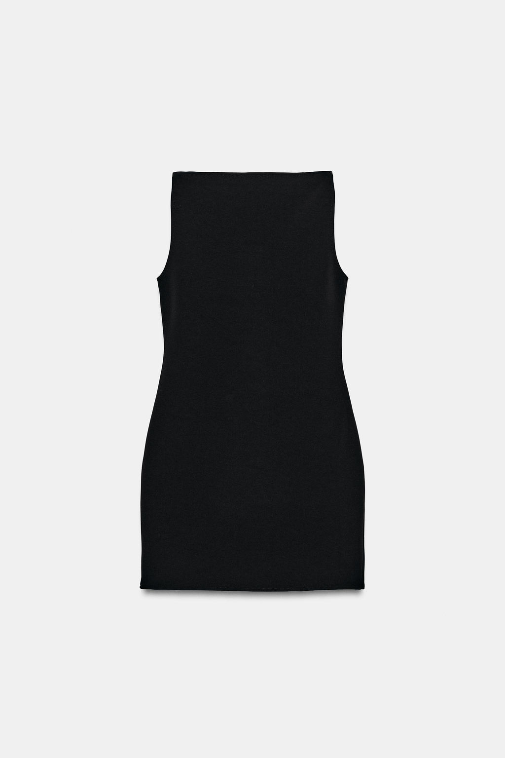 VESTIDO MINI STRETCH CREMALLERAS / Negro - Zara фото 5
