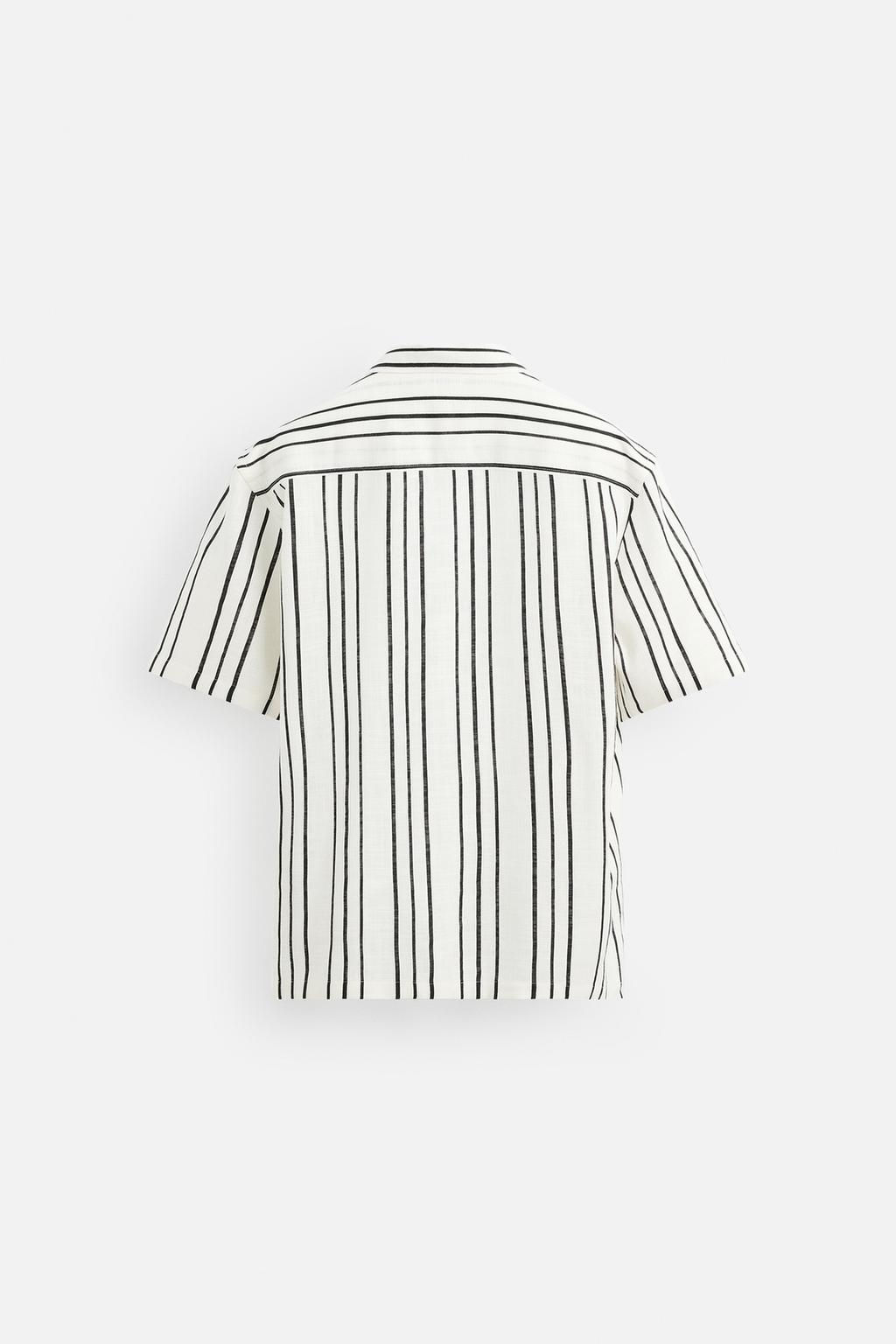 STRIPED FLOWING SHIRT - Zara фото 8