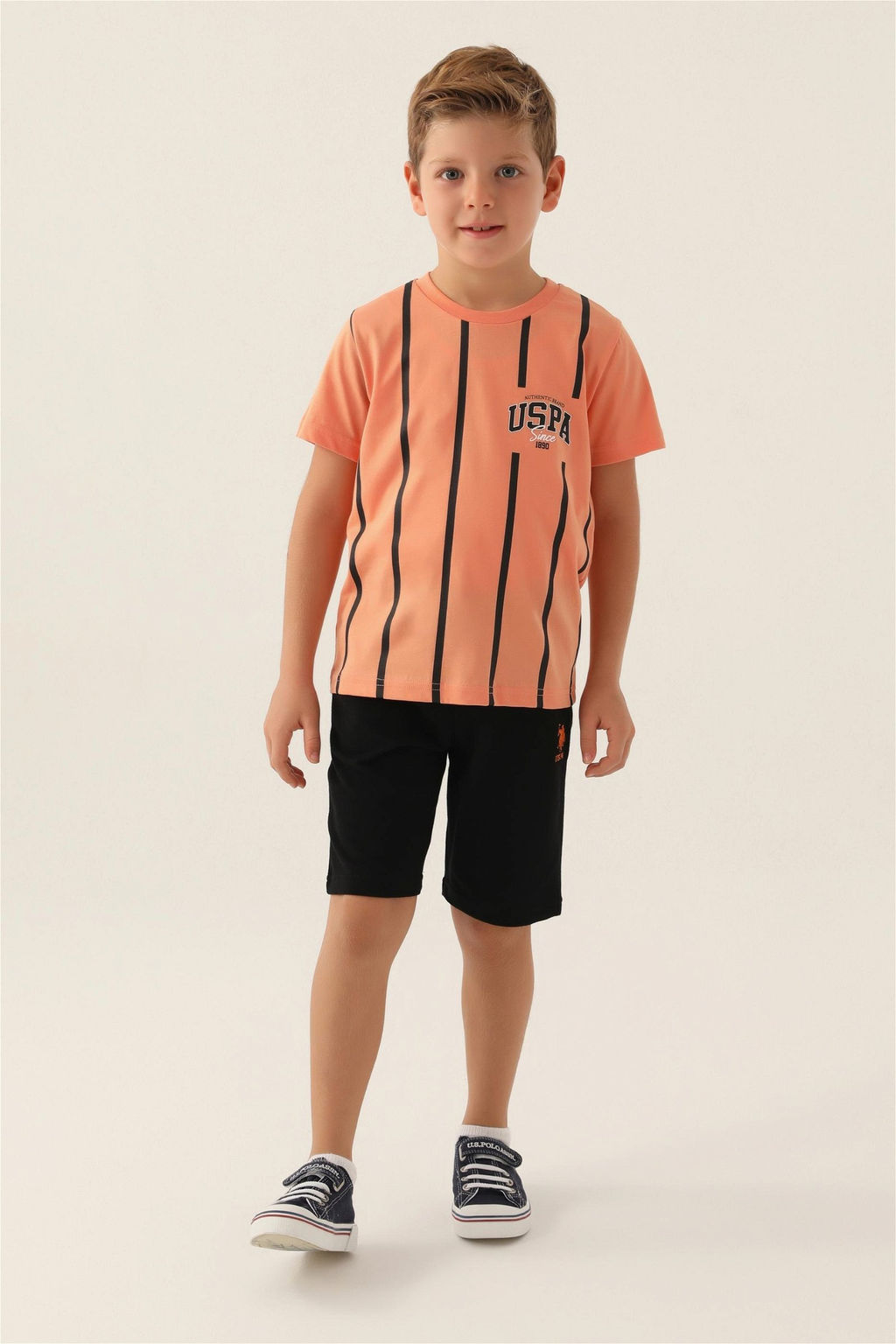 Оранжевый пижамный комплект для мальчика - U.s. polo assn фото 3