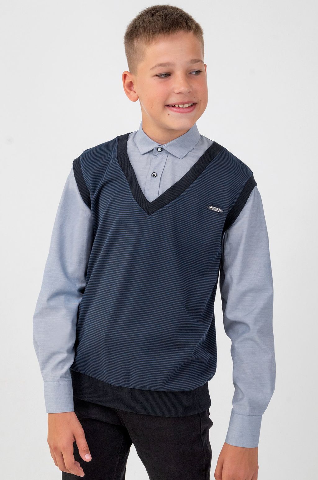 Джемпер-рубашка для мальчика Happyfox