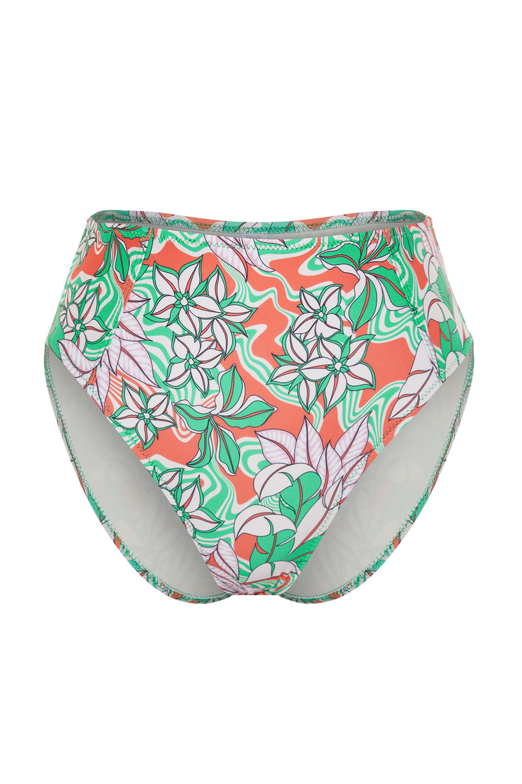 TRENDYOLMILLA Cicek Desenli Yuksek Bel Hipster Bikini Alt? TBESS24BA00124  фото 6