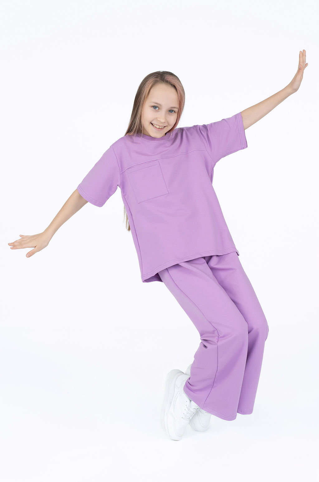 Костюм детский для девочки сирень 7063 (140)