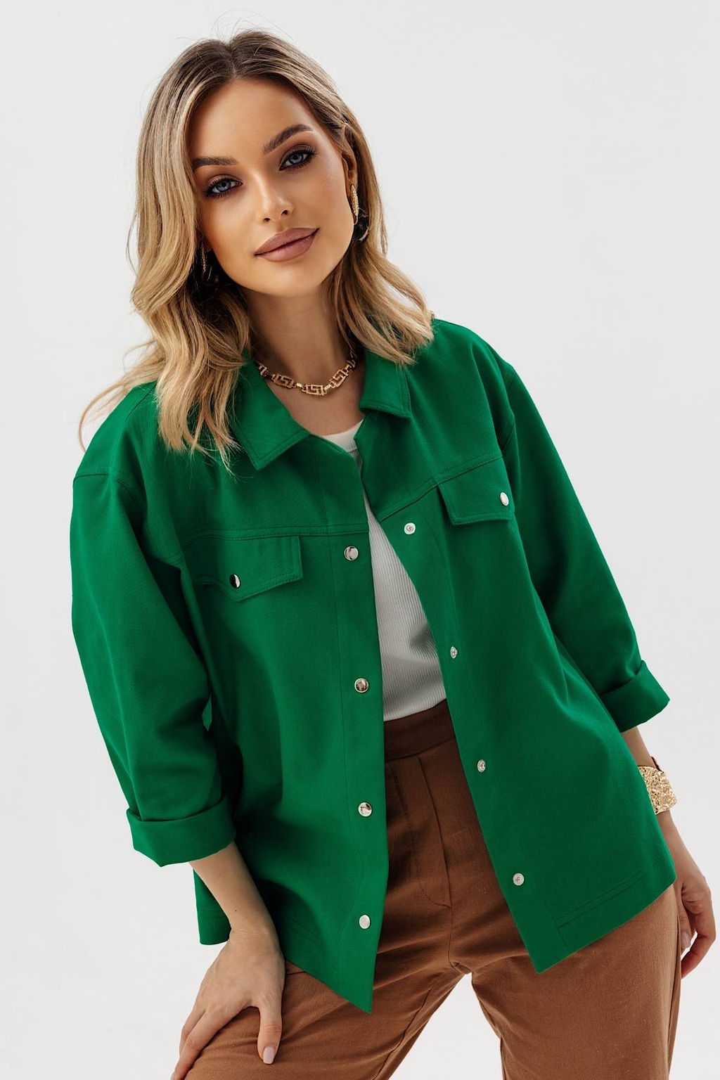 Жакет женский 4281/21/Зеленый