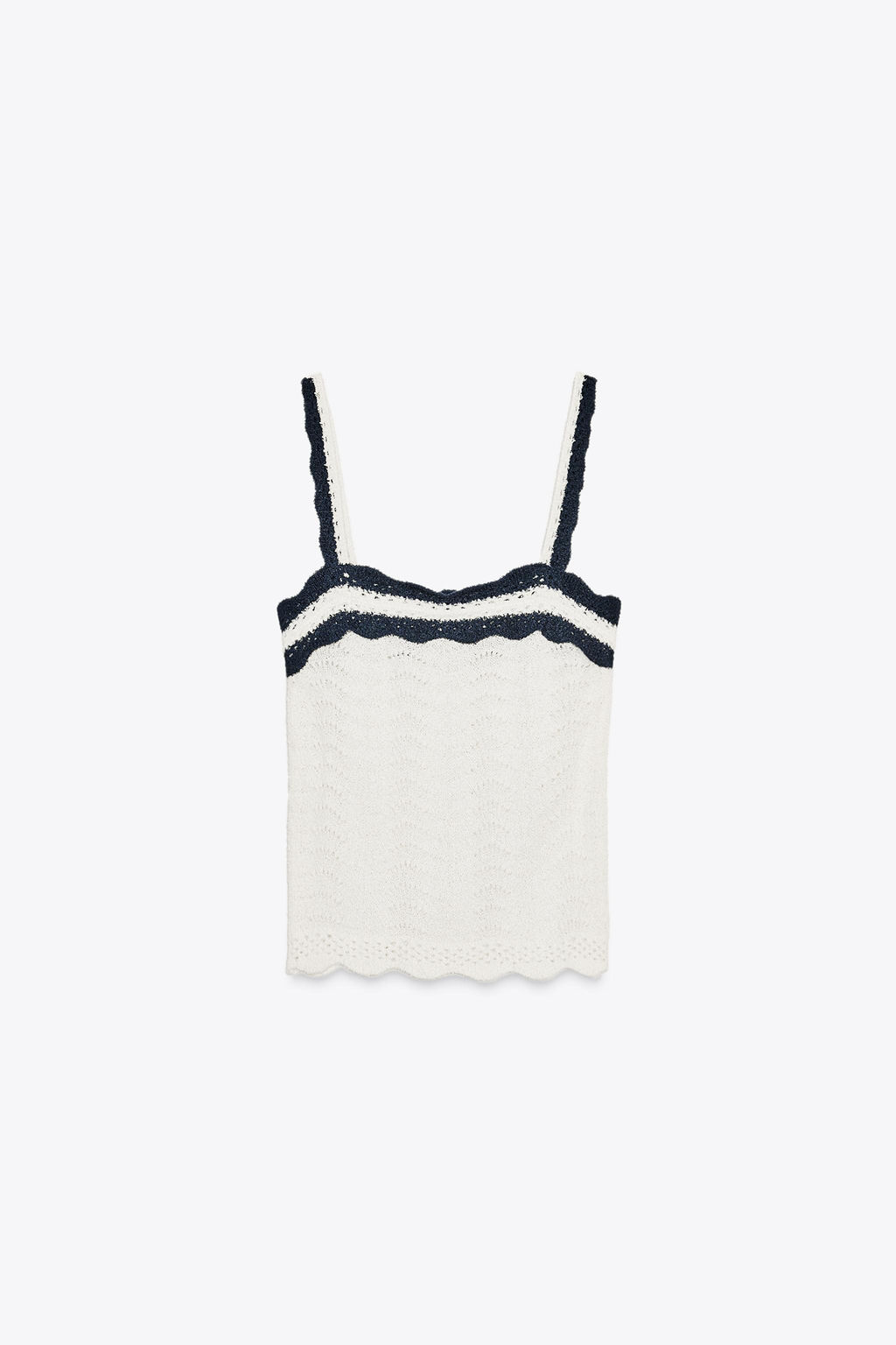 CONTRAST RUFFLE TOP - Zara фото 3