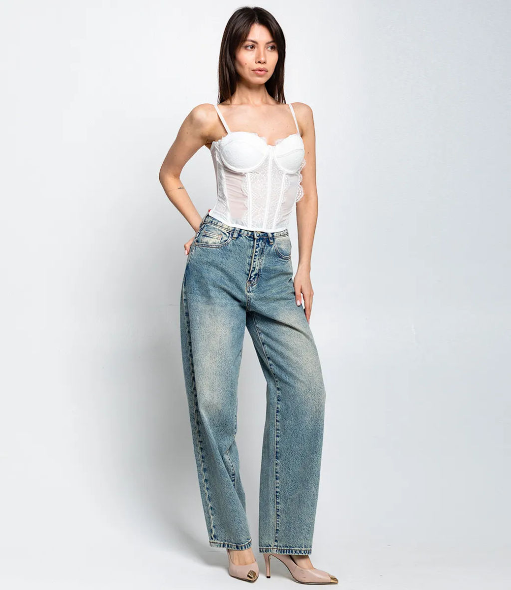 Топ #КТ1941, белый - Dommod фото 4