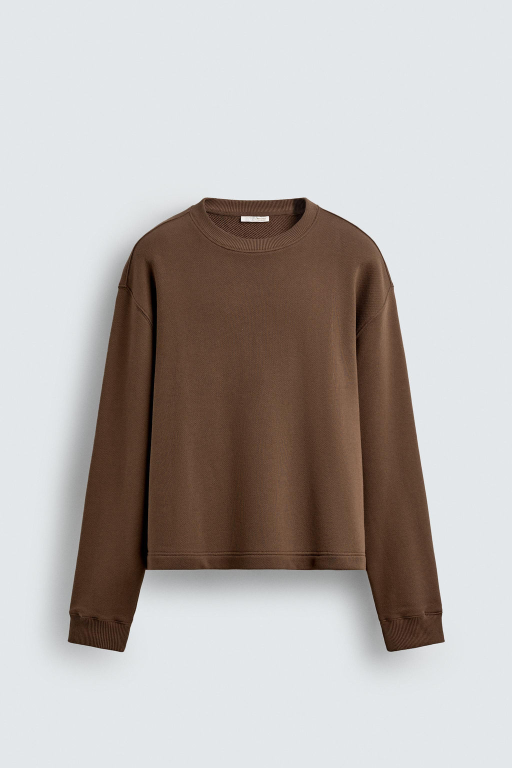 CREW NECK SWEATSHIRT WITH RIBBON DETAIL