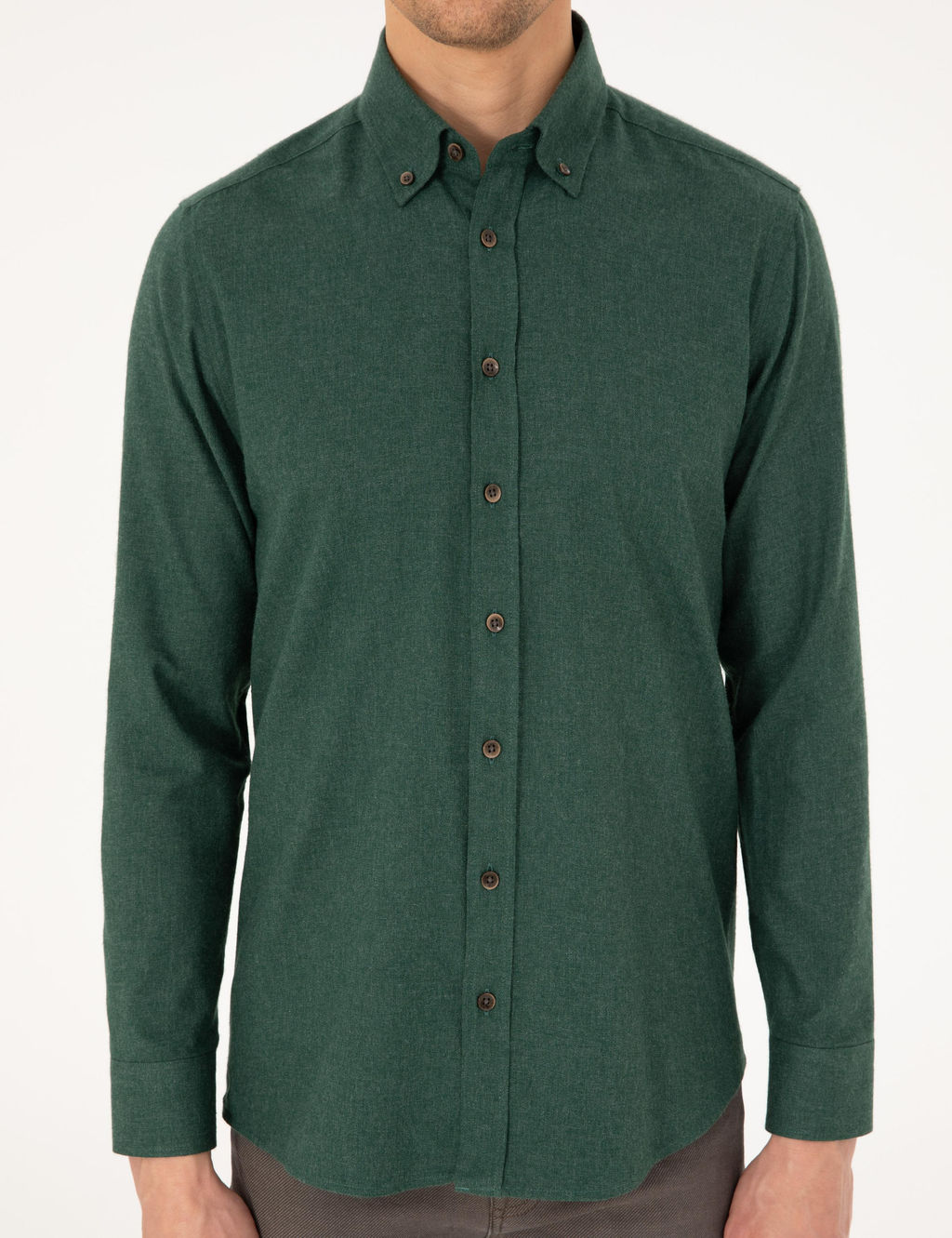 Ye_il Regular Fit Uzun Kollu G_mlek - Pierre cardin фото 6