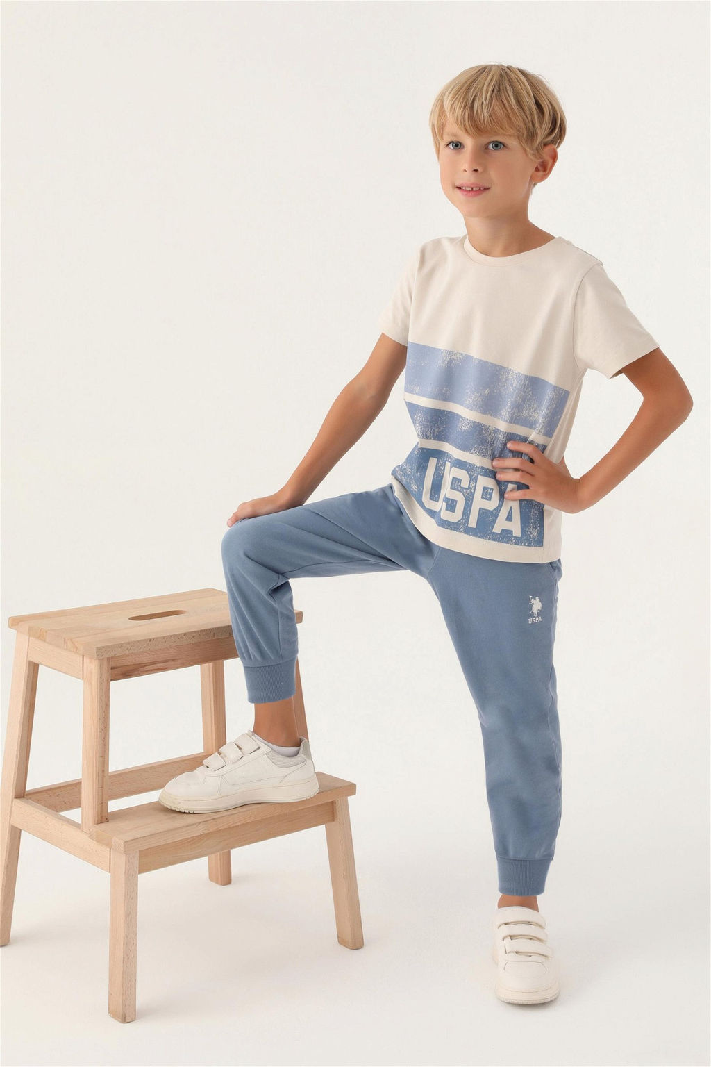 Бежевый пижамный комплект для мальчика - U.s. polo assn фото 3