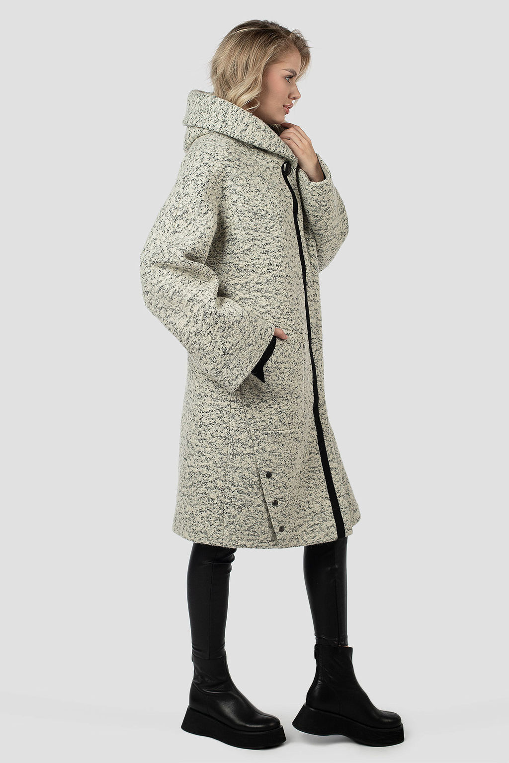 01-12041 Пальто женское демисезонное - El podio фото 4