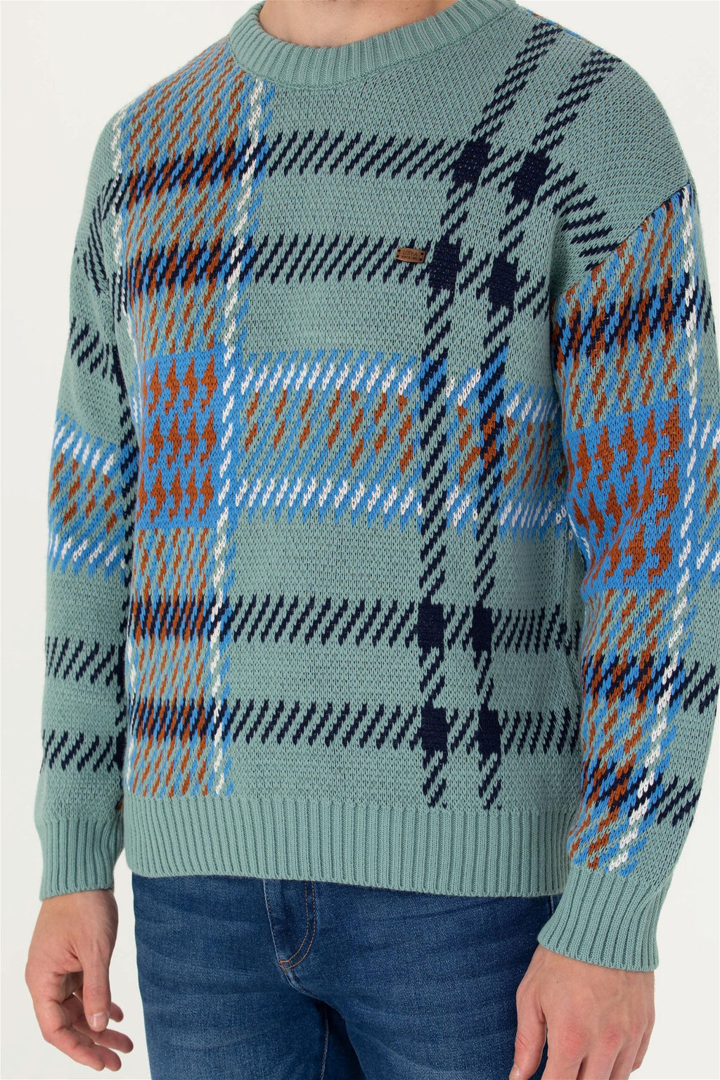 U. S. Polo Assn / Мужской мятный свитер - U.s. polo assn фото 6