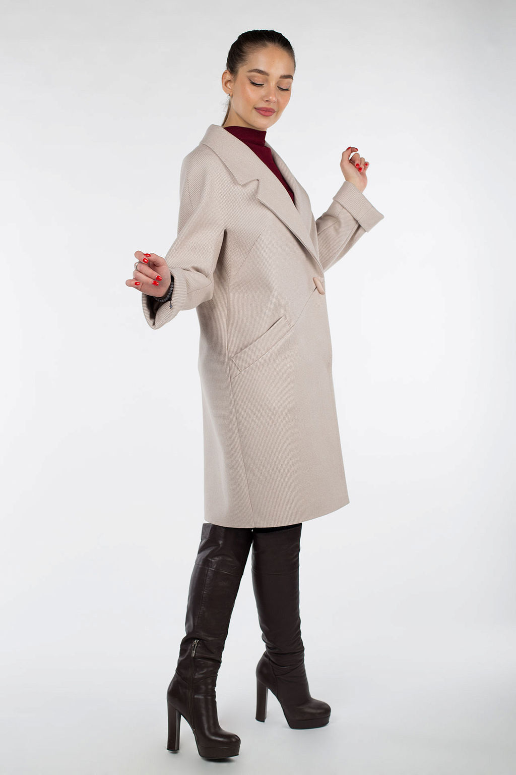 Пальто женское демисезонное - El podio фото 17