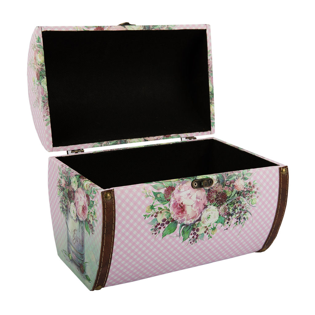 Gamma DBK-02 шкатулка декоративная сундучок 24.5 х 16 х 18 см №017 Нежные цветы фото 4