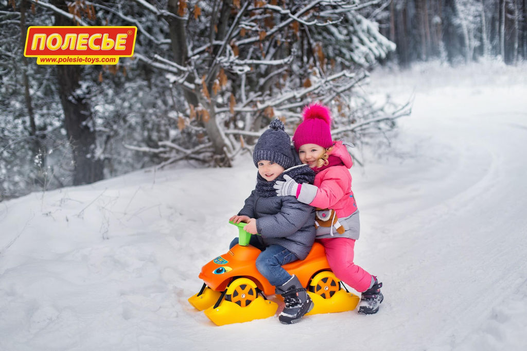 Каталка Мой любимый автомобиль со звуковым сигналом многофункциональная (оранжевая) - Полесье фото 11