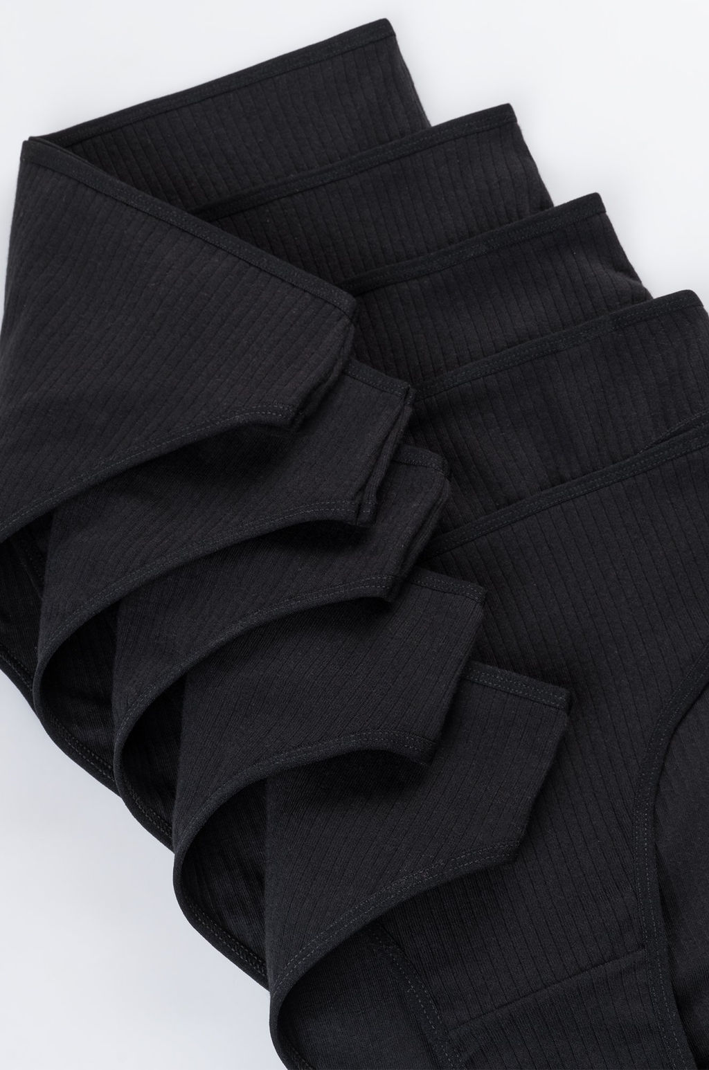 Женские трусы-слипы в рубчик 5шт. Happyfox