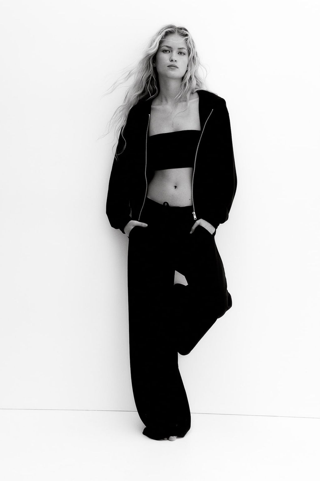 Chaqueta de punto con capucha y cremallera - H&m фото 2