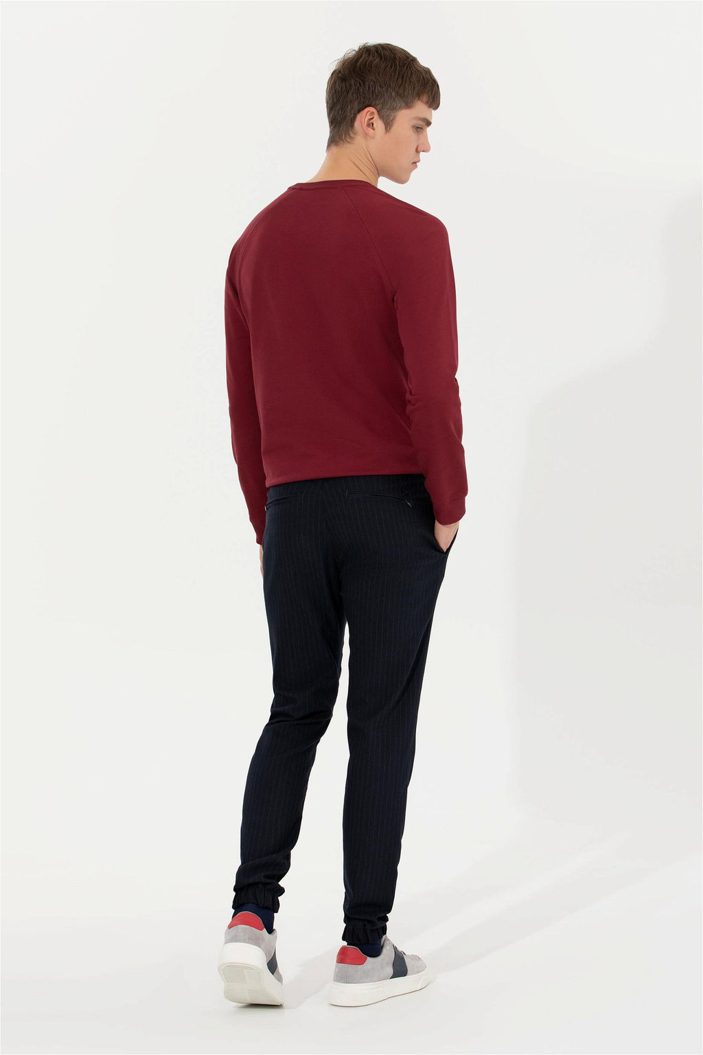 Мужские темно-синие брюки из плотной ткани - U.s. polo assn фото 4