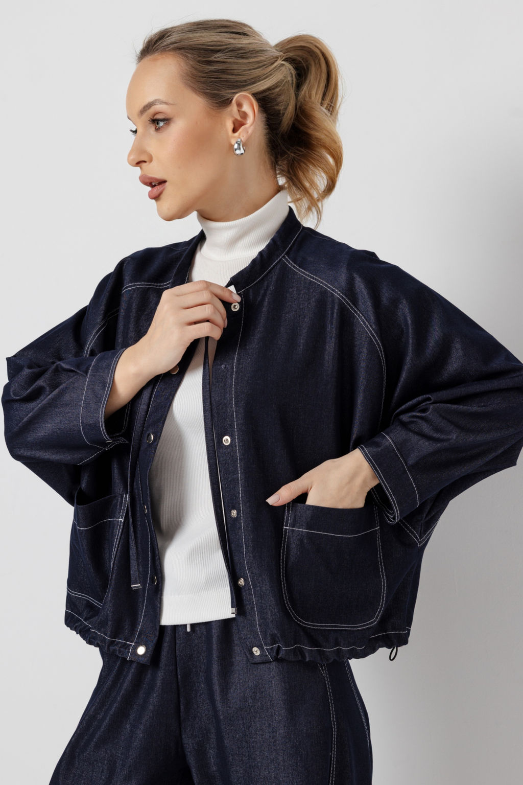 Жакет женский 4510/01/Синий, джинс