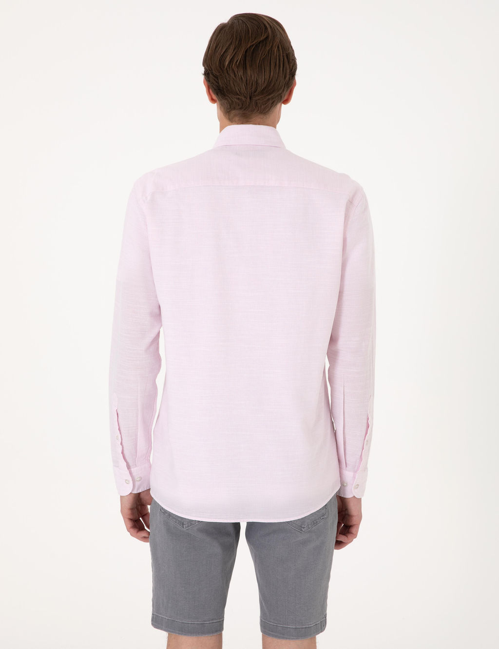Nar _i_e_i Slim Fit Uzun Kollu G_mlek - Pierre cardin фото 5
