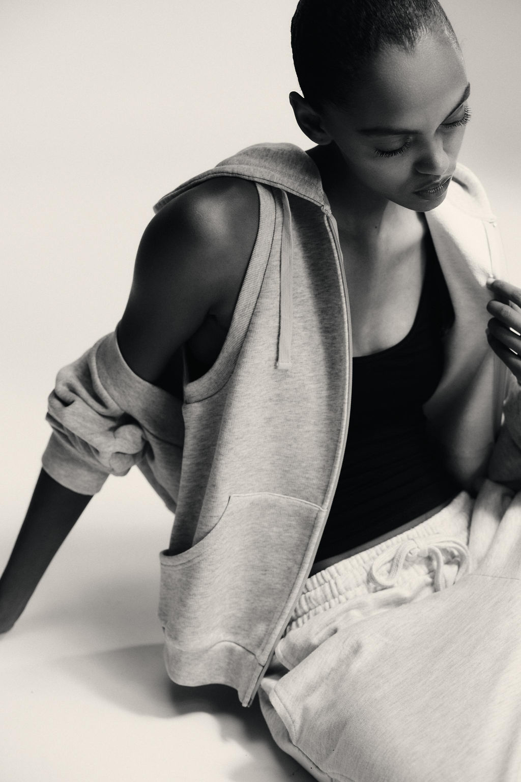 FLEECE HOODED GILET - Zara фото 6