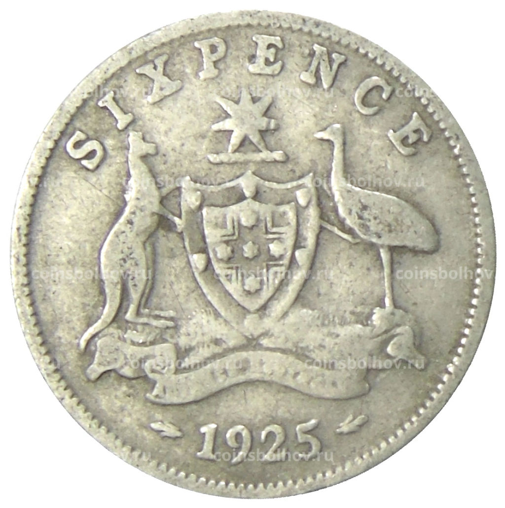 6 пенсов 1925 года Австралия