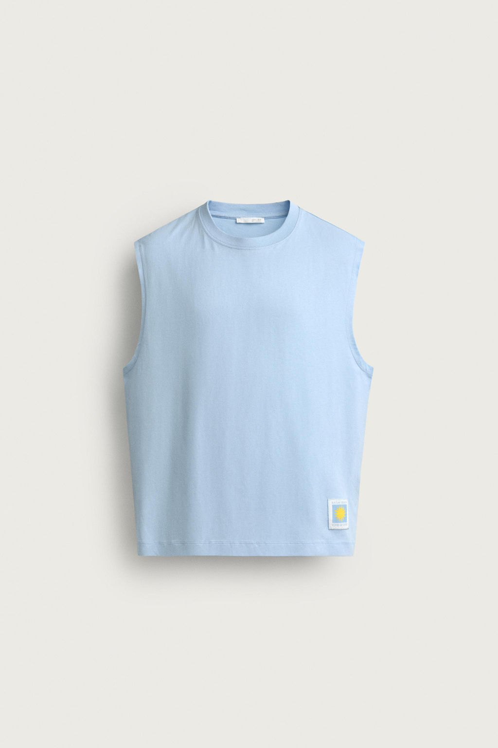 CAMISETA TANK GR?FICO SOL / Celeste - Zara фото 6