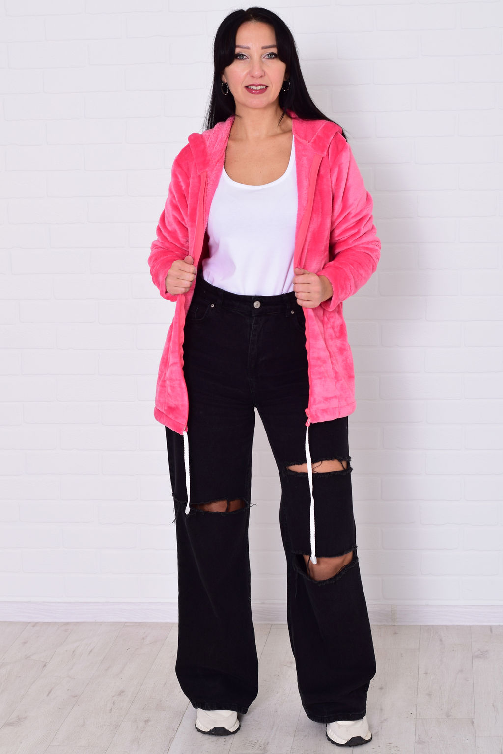 Толстовка женская 6-204 из велсофта - Новое кимоно фото 61