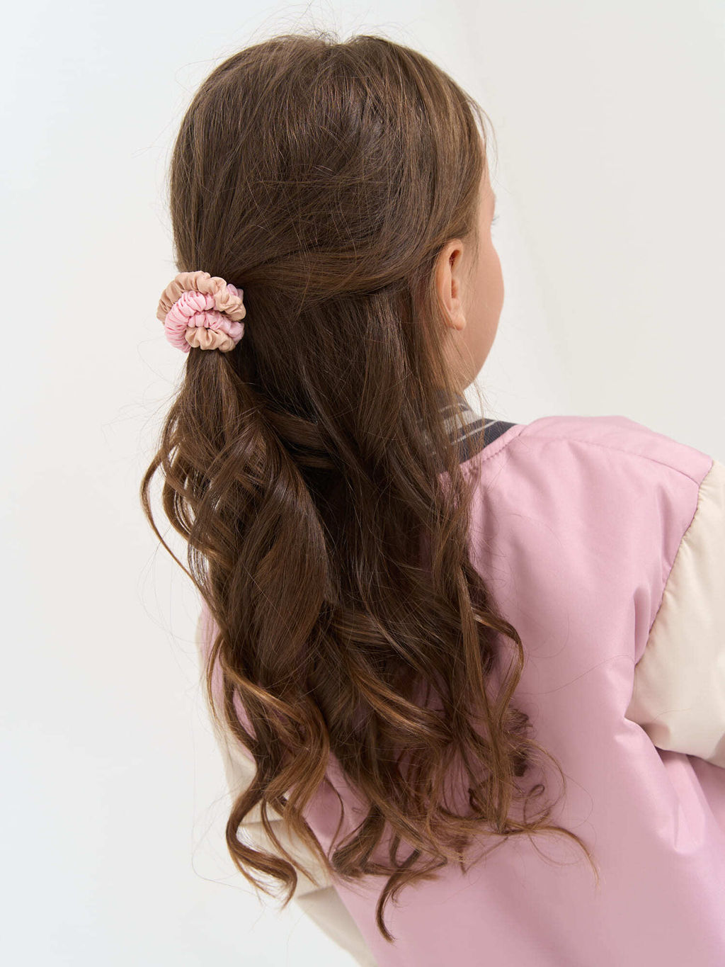 Резинки для волос Беж/Роза 4 шт - Bungly фото 2