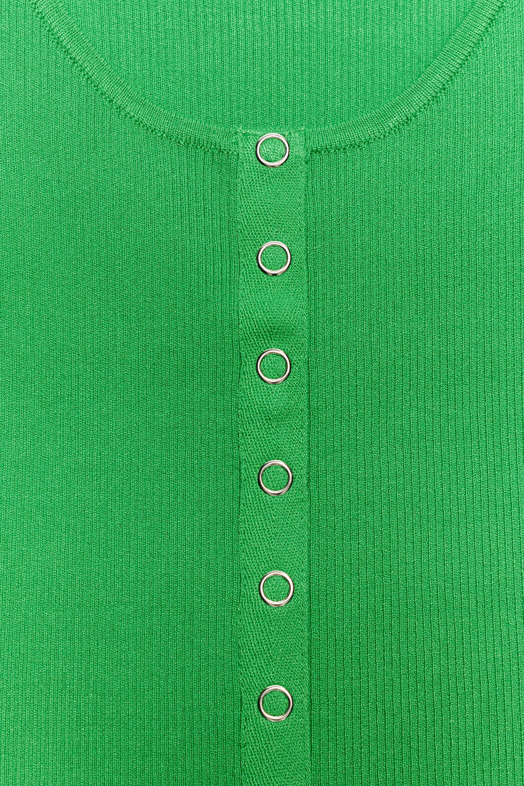 TOP PUNTO RIB / Verde - Zara фото 7