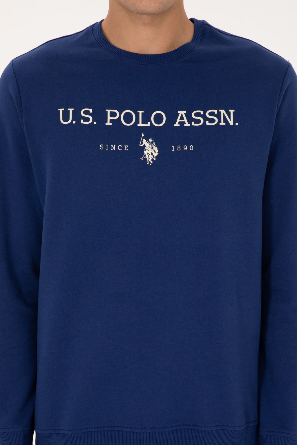 Erkek _ndigo Basic Sweatshirt Sepette S_rpriz _ndirim - U.s. polo assn фото 12